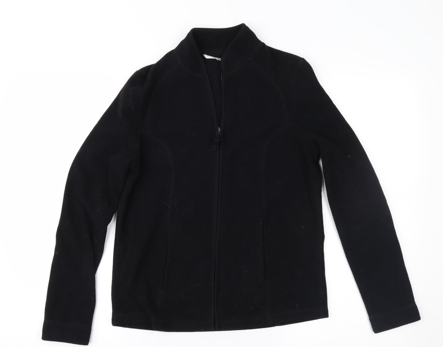 TU Womens Black  Fleece Jacket  Size 8
