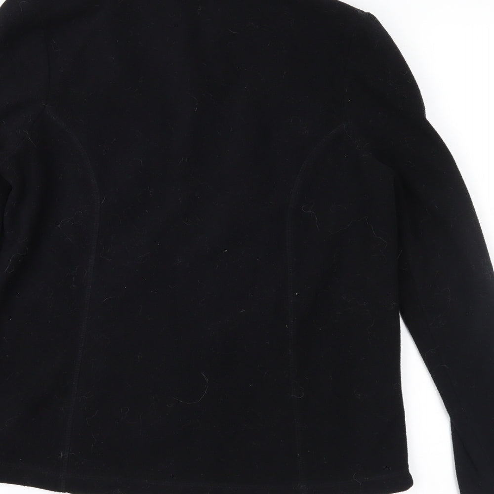 TU Womens Black  Fleece Jacket  Size 8