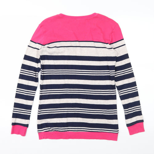 LCW Womens Blue Striped  Pullover Jumper Size M