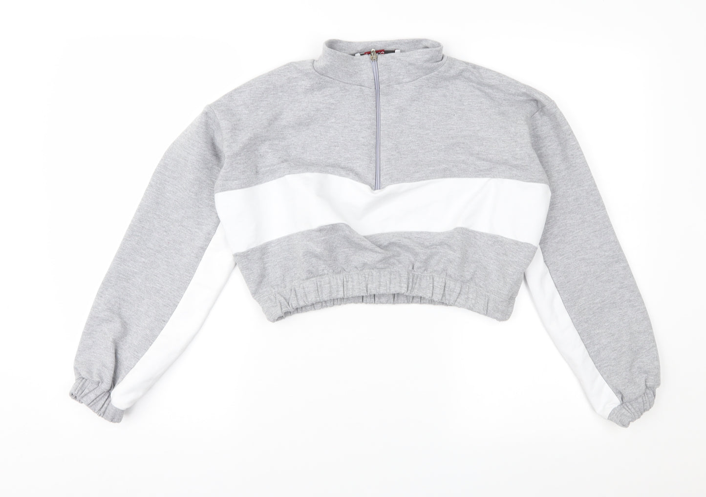 PORTABELLO Womens Grey   Pullover Sweatshirt Size L
