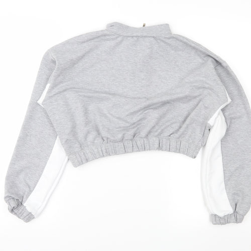 PORTABELLO Womens Grey   Pullover Sweatshirt Size L