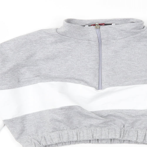 PORTABELLO Womens Grey   Pullover Sweatshirt Size L