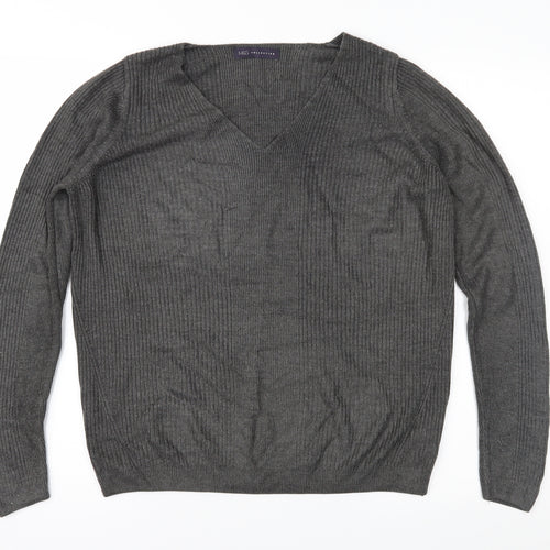 Marks and Spencer Womens Grey   Pullover Jumper Size 14