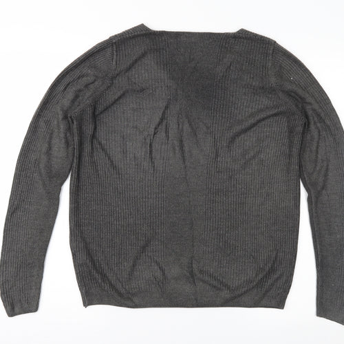 Marks and Spencer Womens Grey   Pullover Jumper Size 14