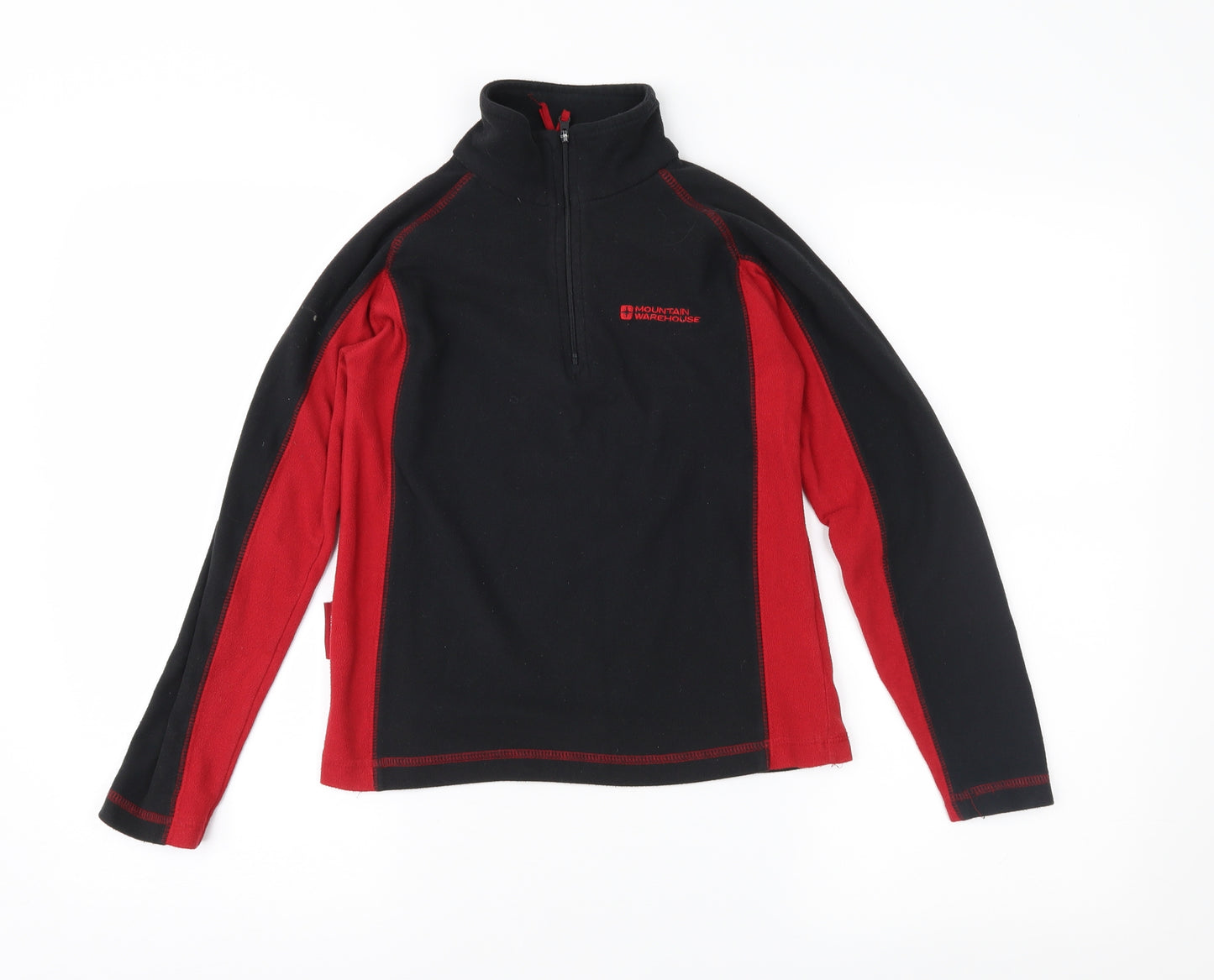 Mountain Warehouse Girls Black Colourblock Fleece Jacket  Size 9-10 Years
