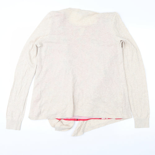 NEXT Womens Beige Floral  Pullover Jumper Size 12