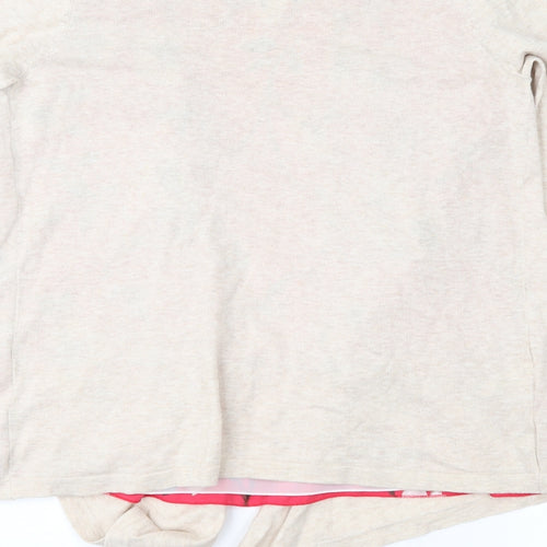 NEXT Womens Beige Floral  Pullover Jumper Size 12