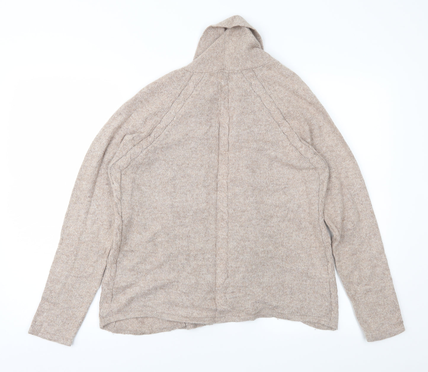 Marks and Spencer Womens Beige   Cardigan Jumper Size 14
