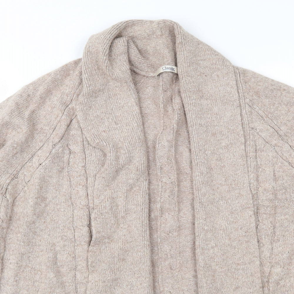 Marks and Spencer Womens Beige   Cardigan Jumper Size 14