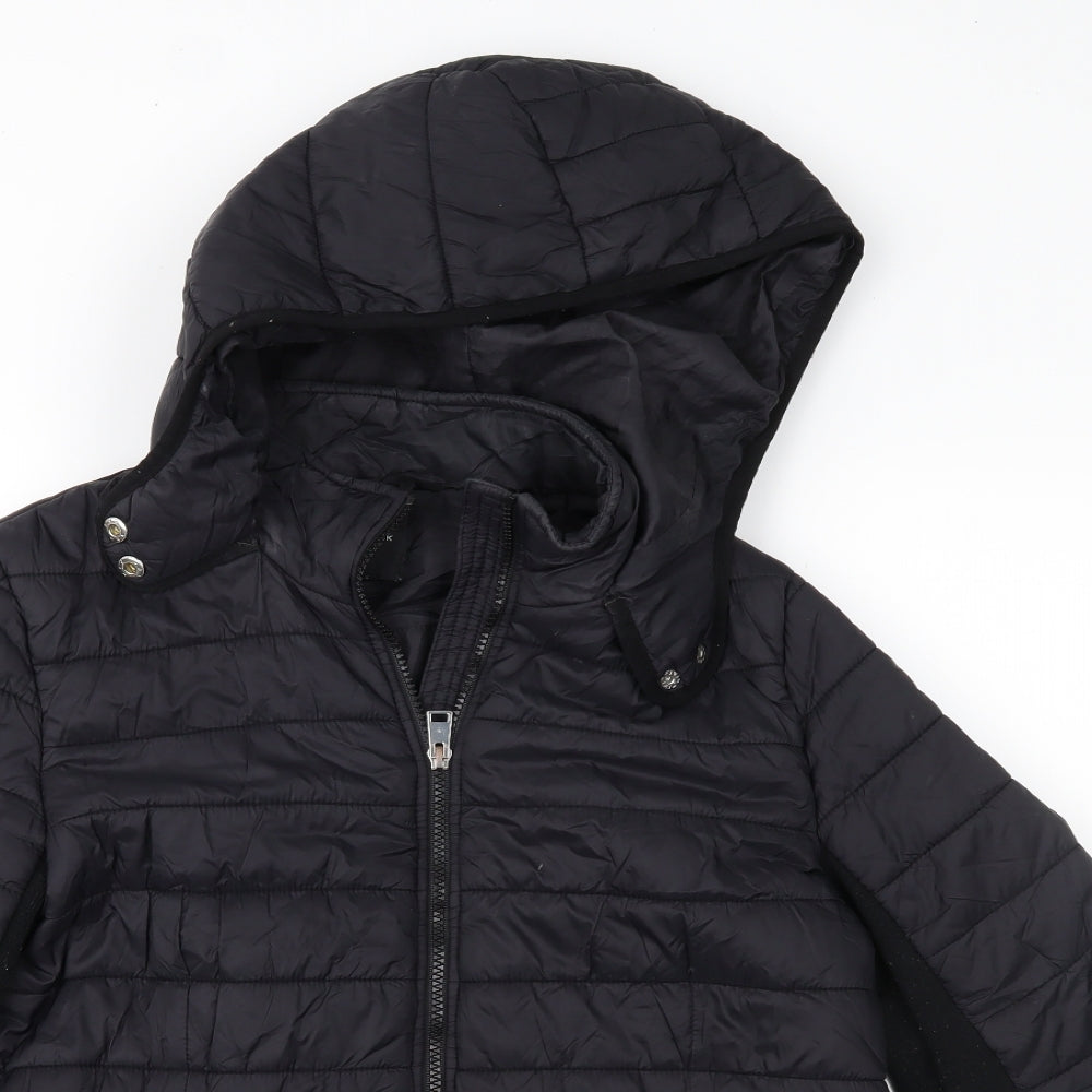 New Look Womens Black   Quilted Jacket Size 14