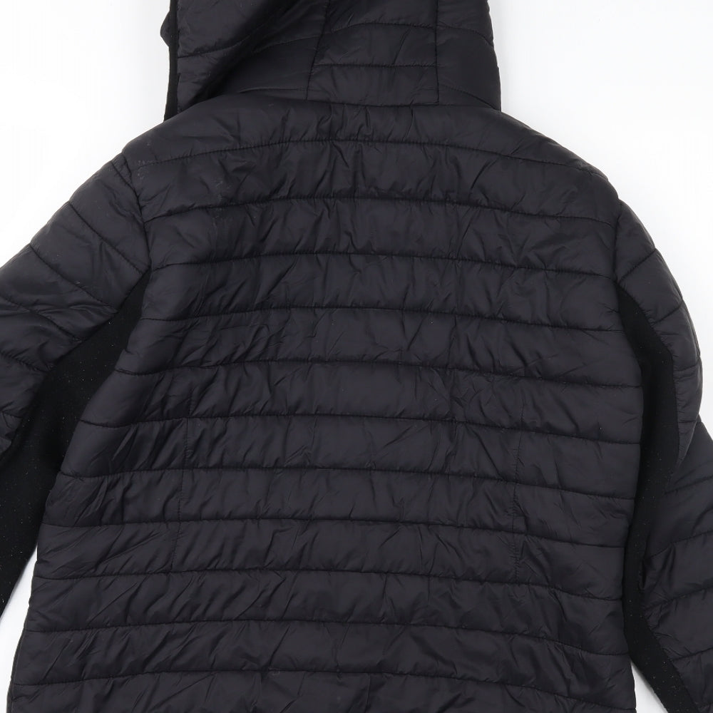 New Look Womens Black   Quilted Jacket Size 14
