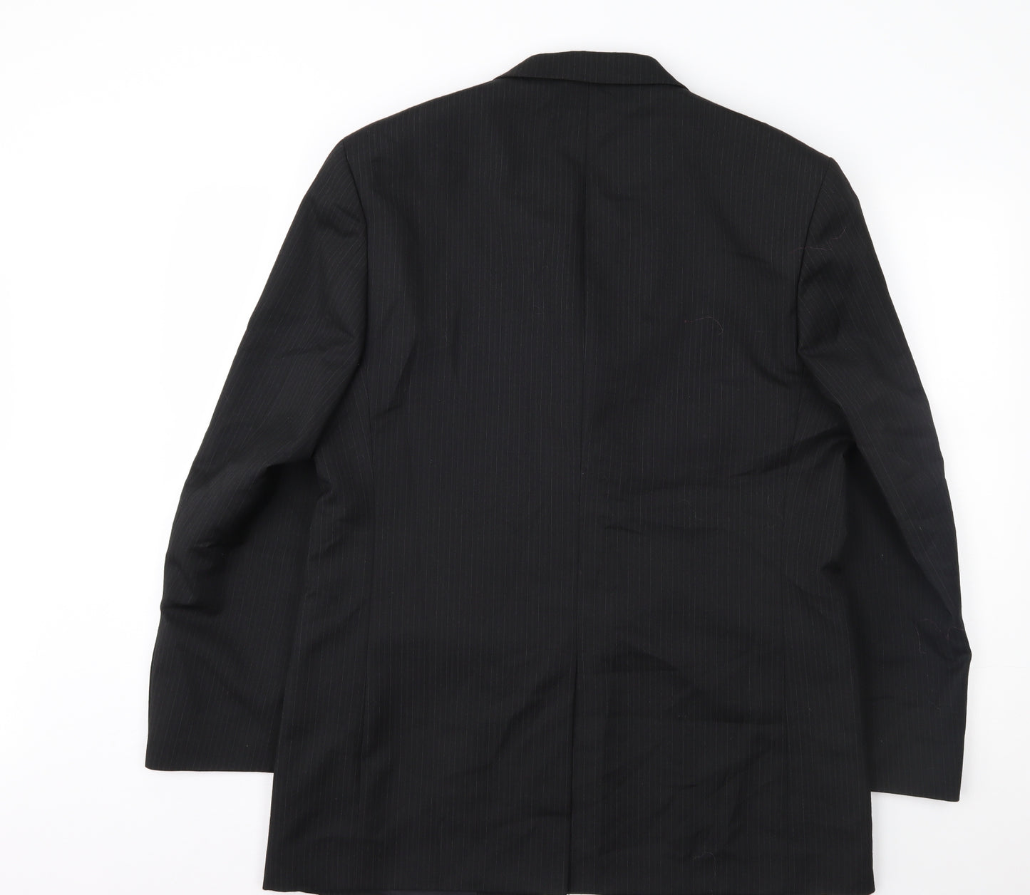 Copperstone Mens Black Striped  Jacket Suit Jacket Size 42
