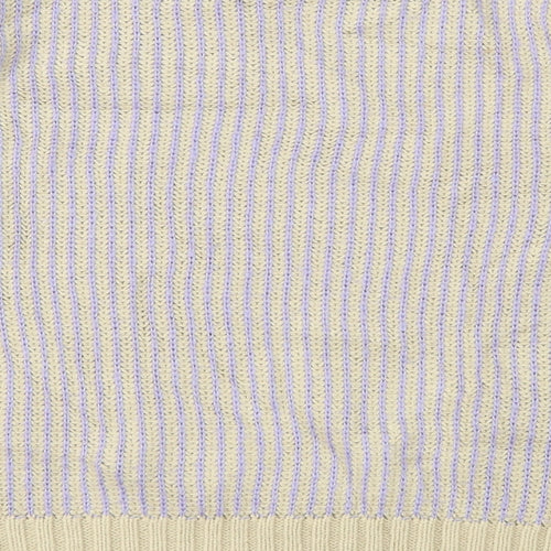 Marks and Spencer Womens Brown Striped  Pullover Jumper Size 8