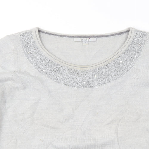 Per Una Womens Grey   Pullover Jumper Size 12