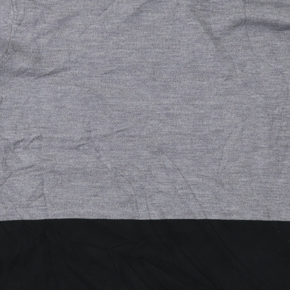 Meri-Esca Womens Grey Floral  Pullover Jumper Size 16