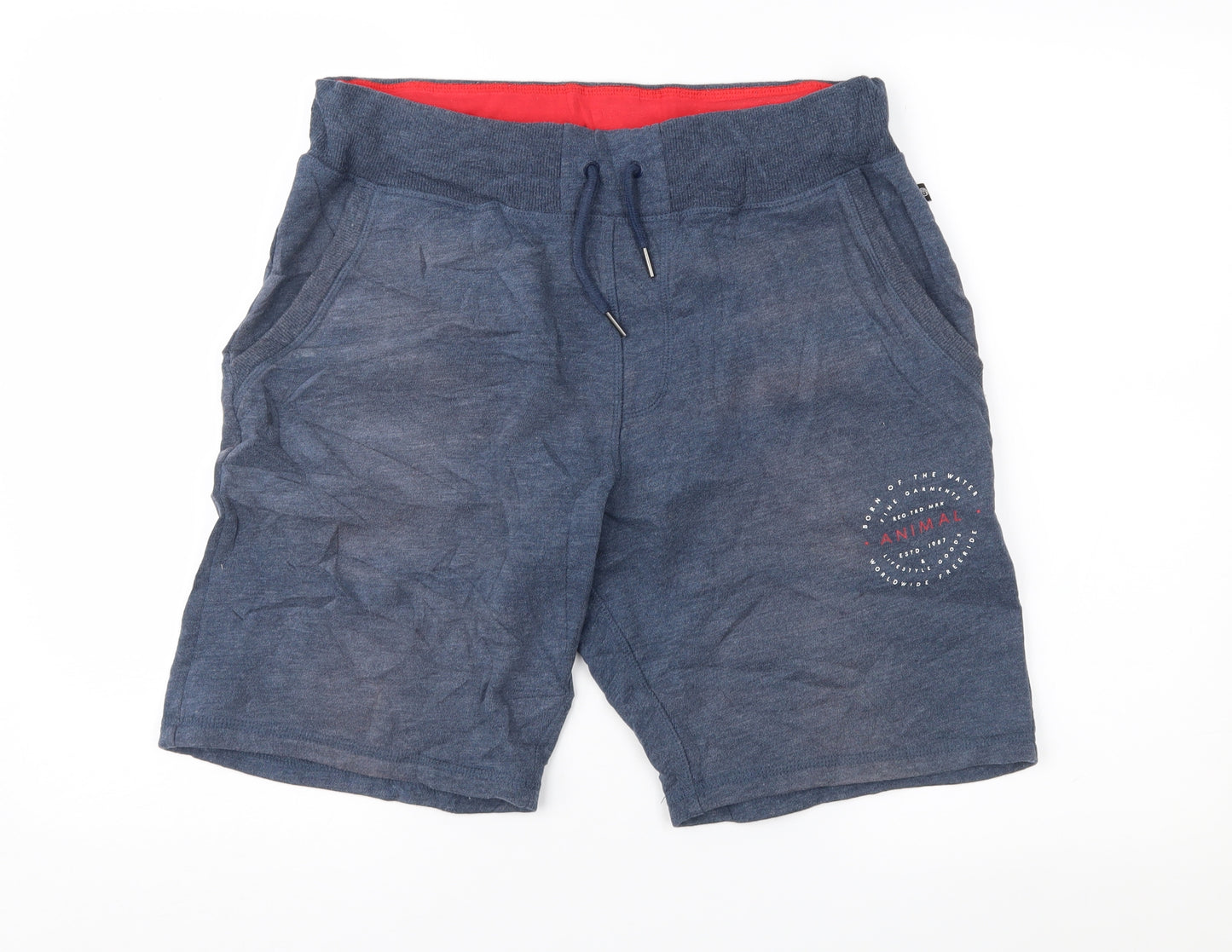 Animal Mens Blue   Sweat Shorts Size M