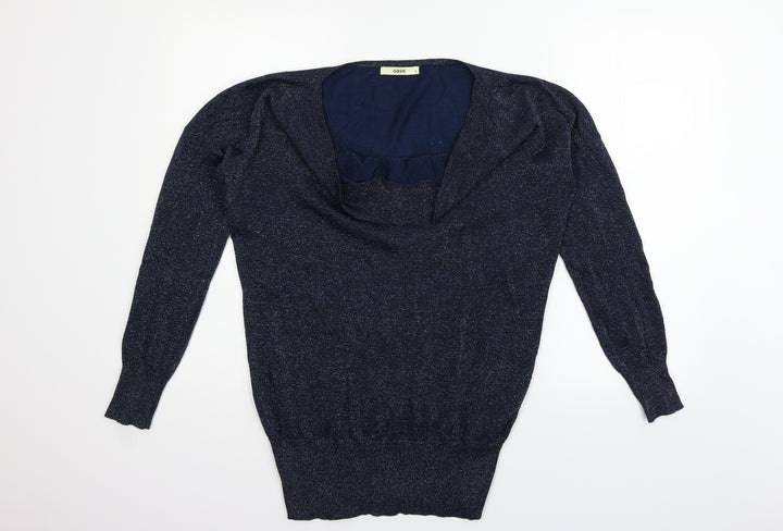Oasis Womens Blue Pullover Jumper Size S