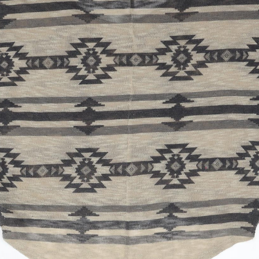 FOREVER 21 Womens Beige Geometric  Pullover Jumper Size S