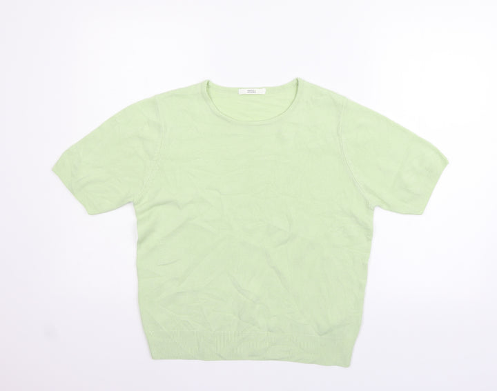 Marks and Spencer Womens Green Pullover Jumper Size 14