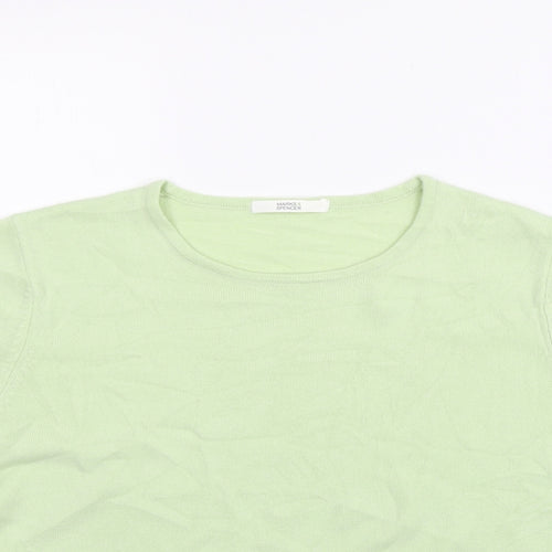 Marks and Spencer Womens Green   Pullover Jumper Size 14