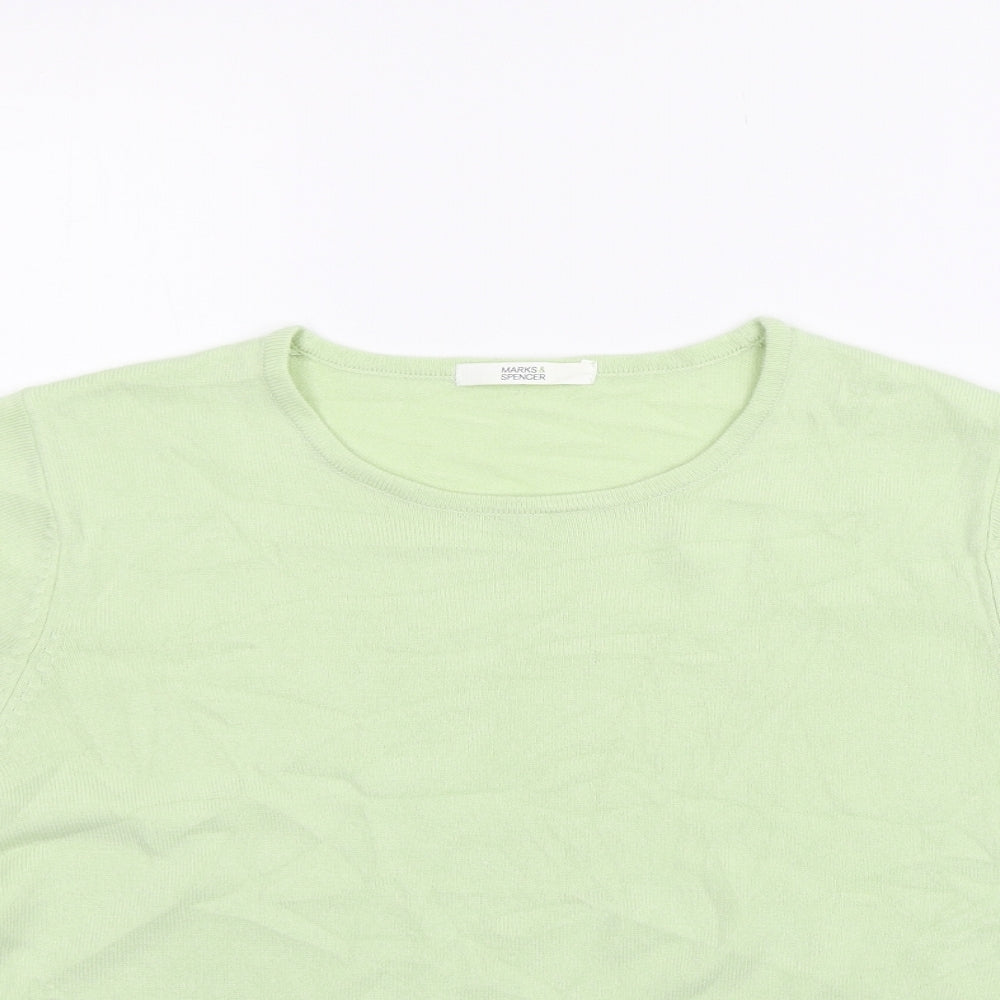 Marks and Spencer Womens Green   Pullover Jumper Size 14