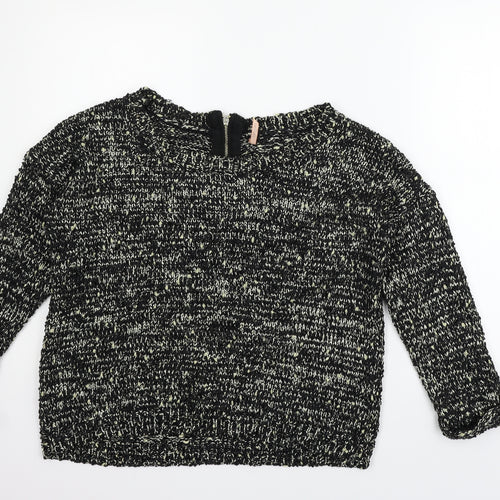 SWEEWE  Womens Black   Pullover Sweatshirt Size M