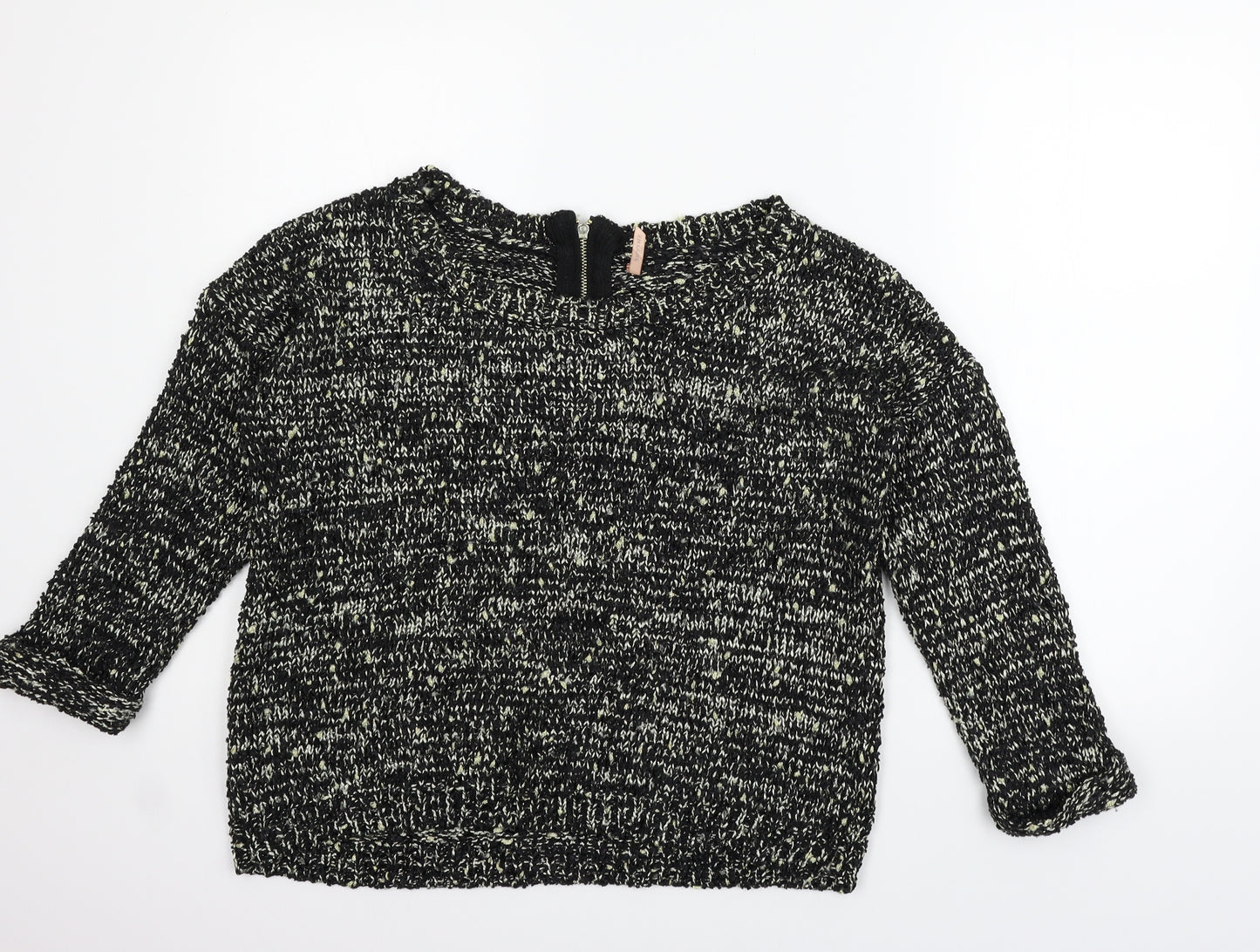 SWEEWE  Womens Black   Pullover Sweatshirt Size M