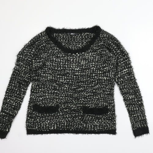 Mim  Womens Black   Pullover Jumper Size M