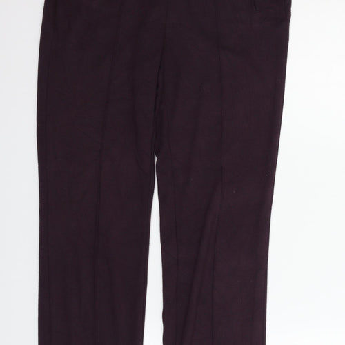 Marks and Spencer Womens Purple   Trousers  Size 10 L28 in