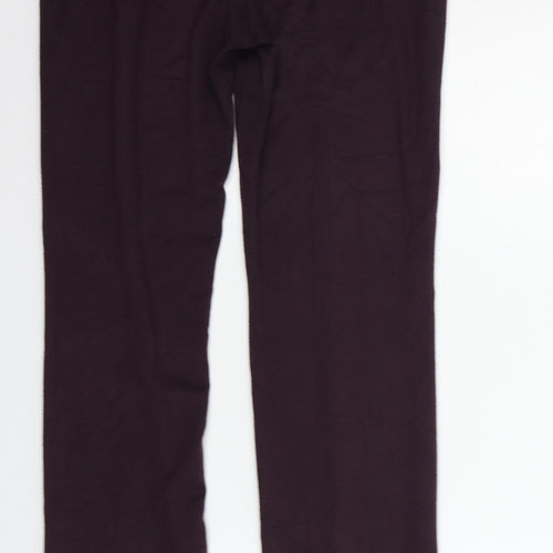 Marks and Spencer Womens Purple   Trousers  Size 10 L28 in