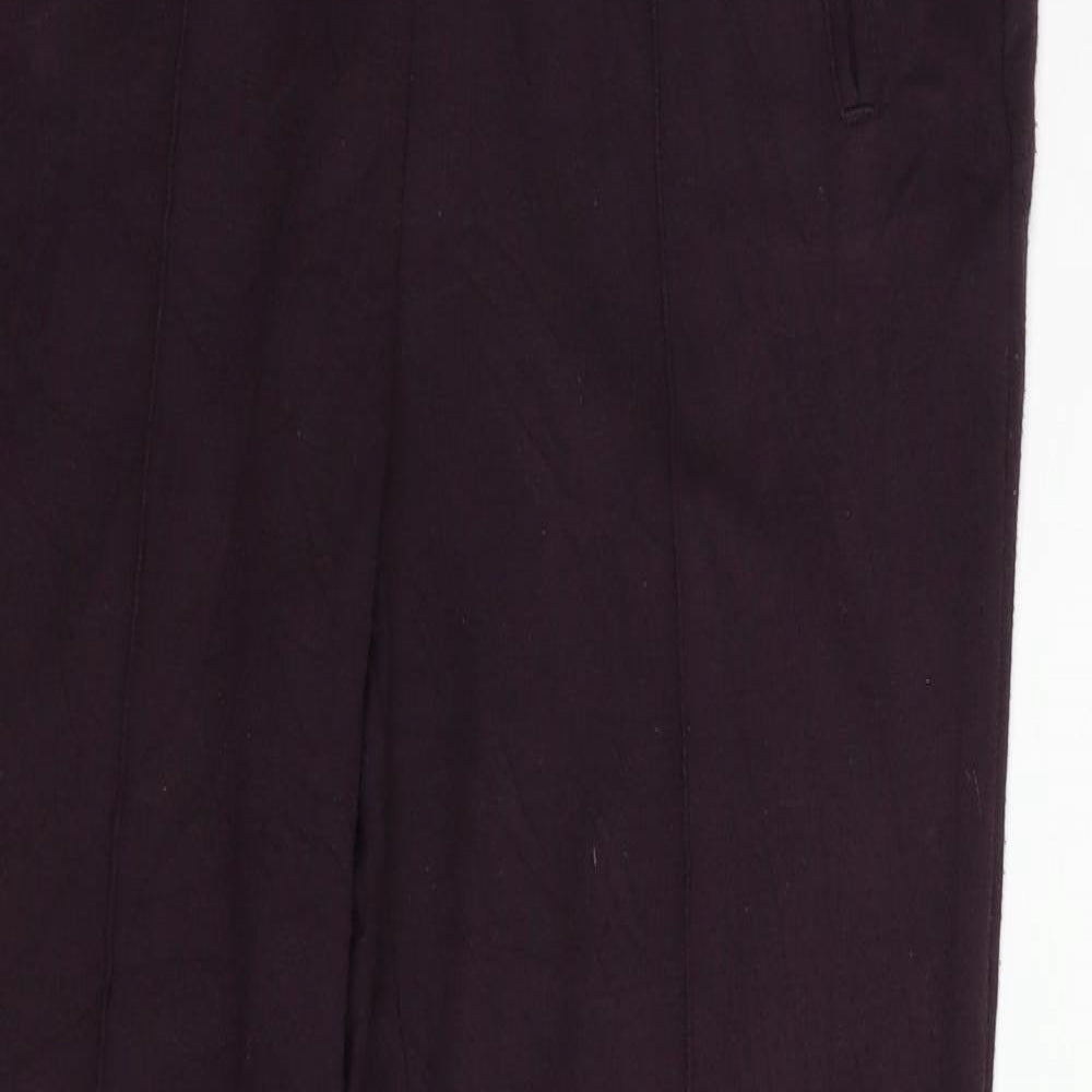 Marks and Spencer Womens Purple   Trousers  Size 10 L28 in