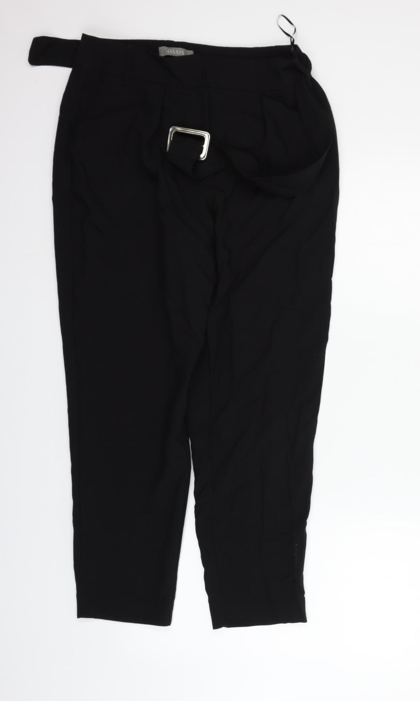 Oasis Womens Black   Trousers  Size 10 L25 in