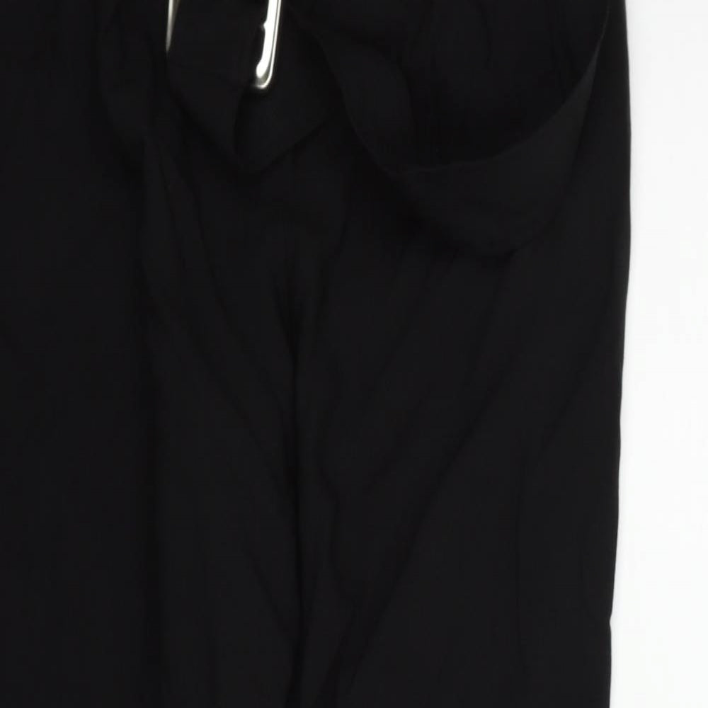 Oasis Womens Black   Trousers  Size 10 L25 in
