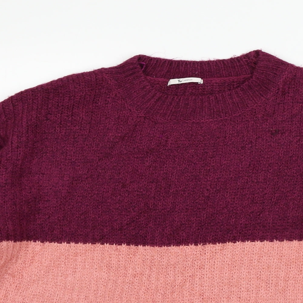 Roman Womens Purple   Pullover Jumper Size M