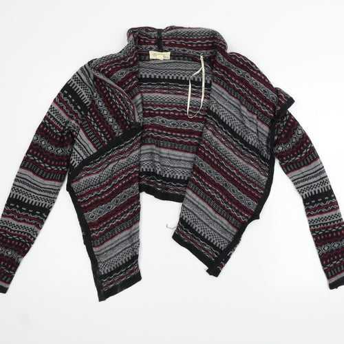 FOREVR 21 Womens Black Geometric  Cardigan Jumper Size S