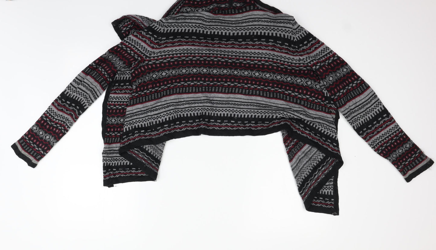 FOREVR 21 Womens Black Geometric  Cardigan Jumper Size S