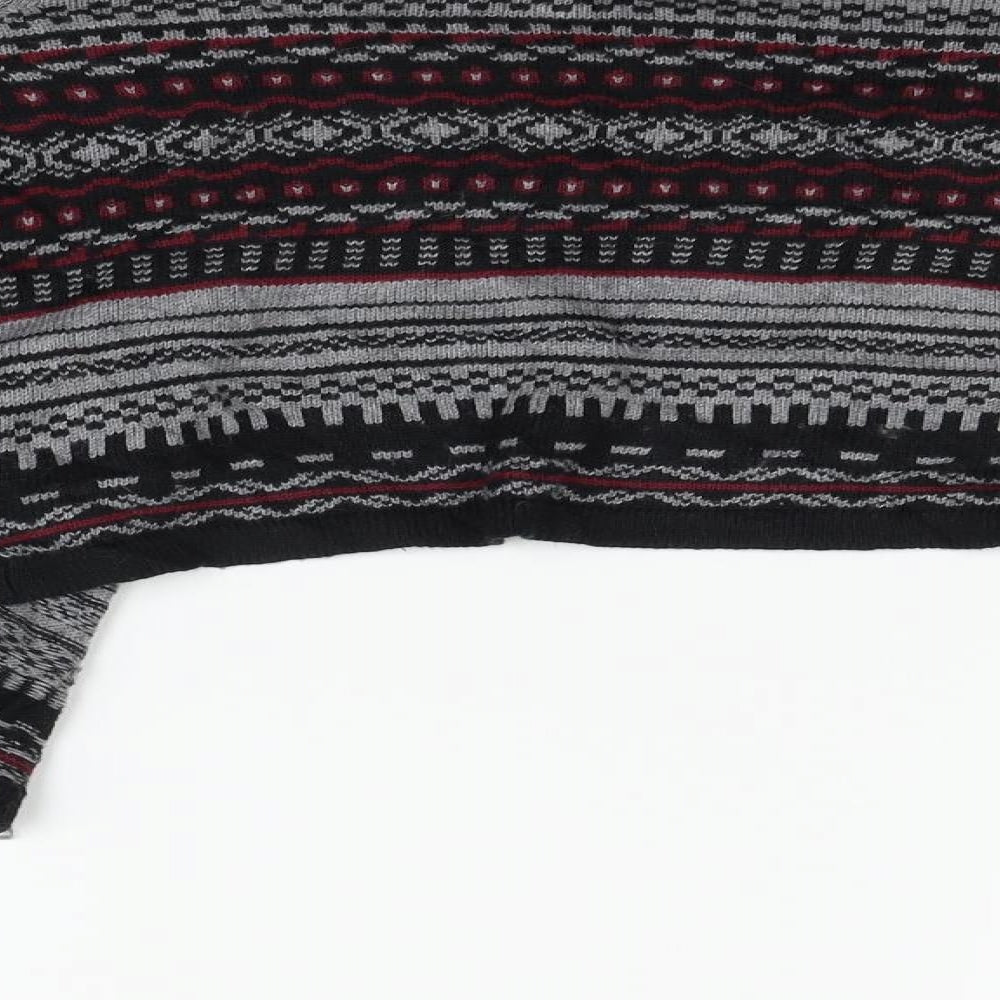 FOREVR 21 Womens Black Geometric  Cardigan Jumper Size S
