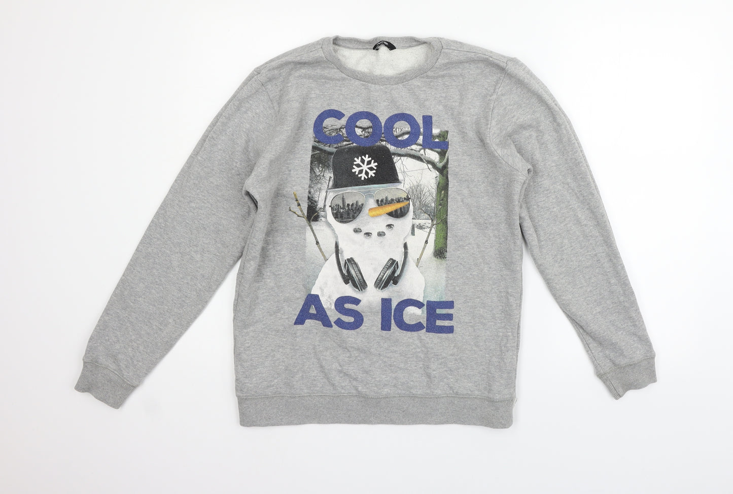 George Girls Grey   Pullover Jumper Size 13-14 Years  - SNOW