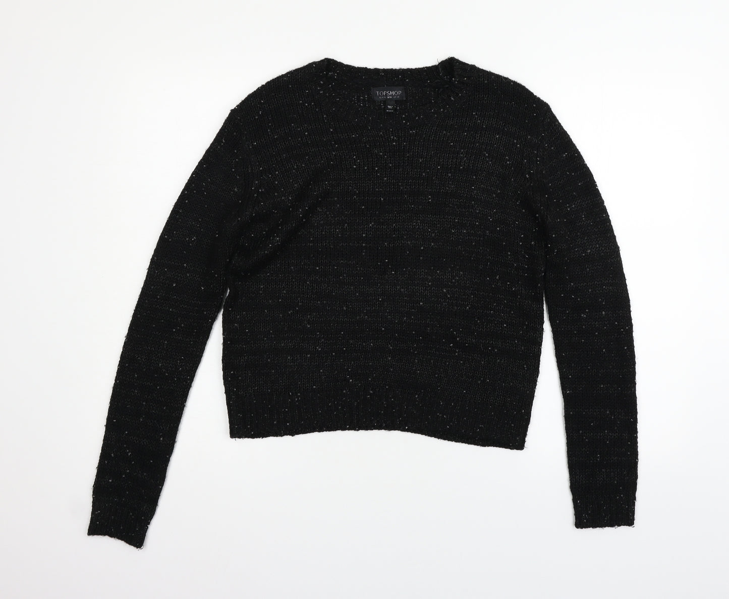 Topshop Womens Black   Pullover Jumper Size 10