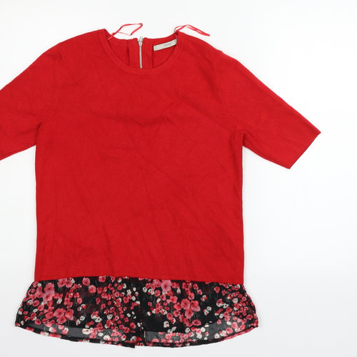 George Womens Red   Pullover Jumper Size 12