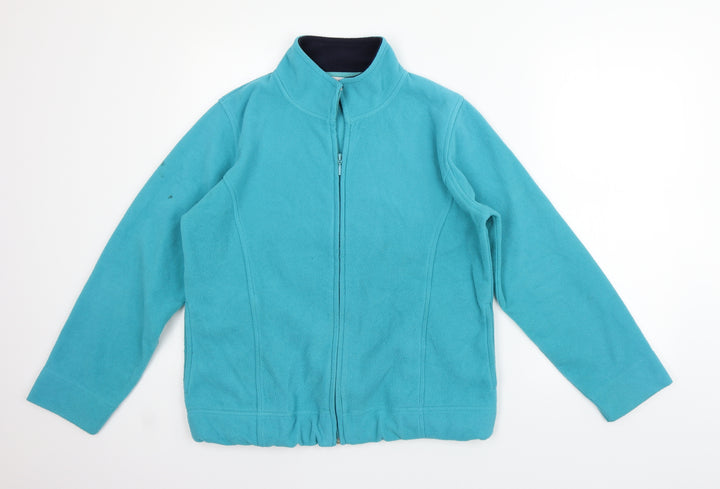EWM Womens Green Full Zip Jumper Size M - washable mark
