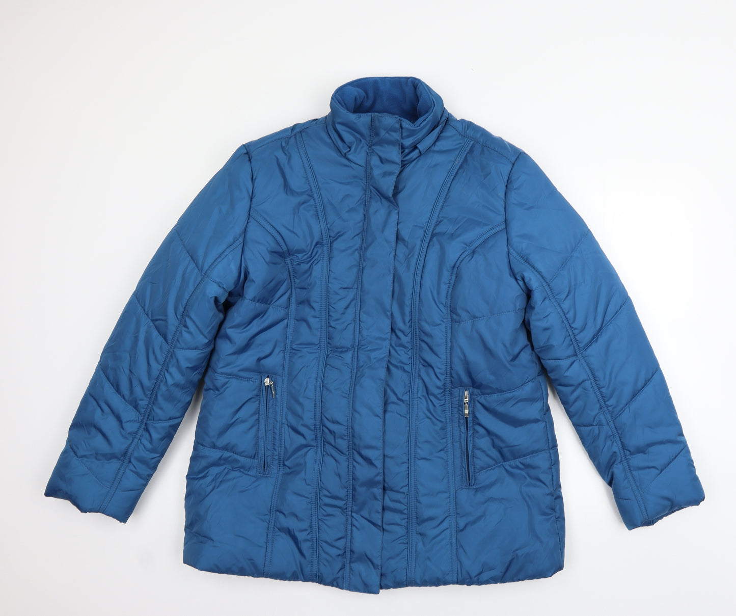 Damart Womens Blue   Jacket Coat Size 14