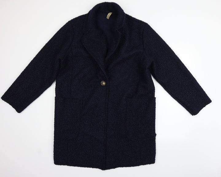 Preworn Womens Blue Gilet Coat Size L