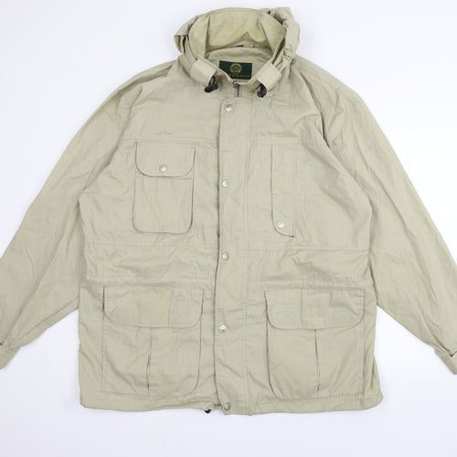 GREENWOOD Mens Beige   Gilet Coat Size L
