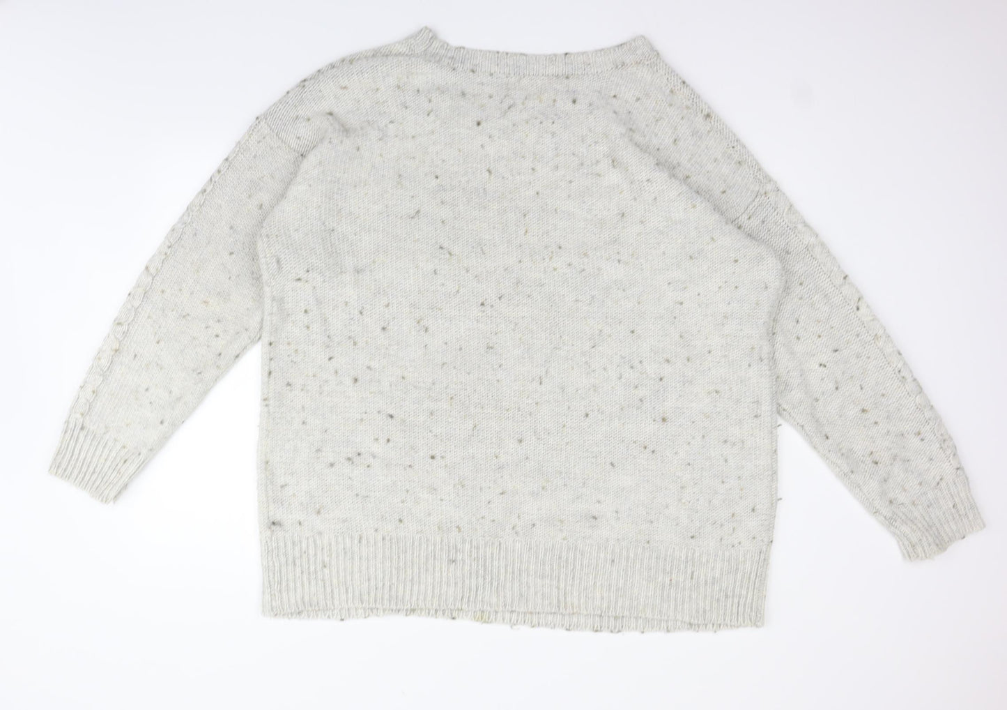 NEXT Womens Beige Houndstooth  Pullover Jumper Size 22