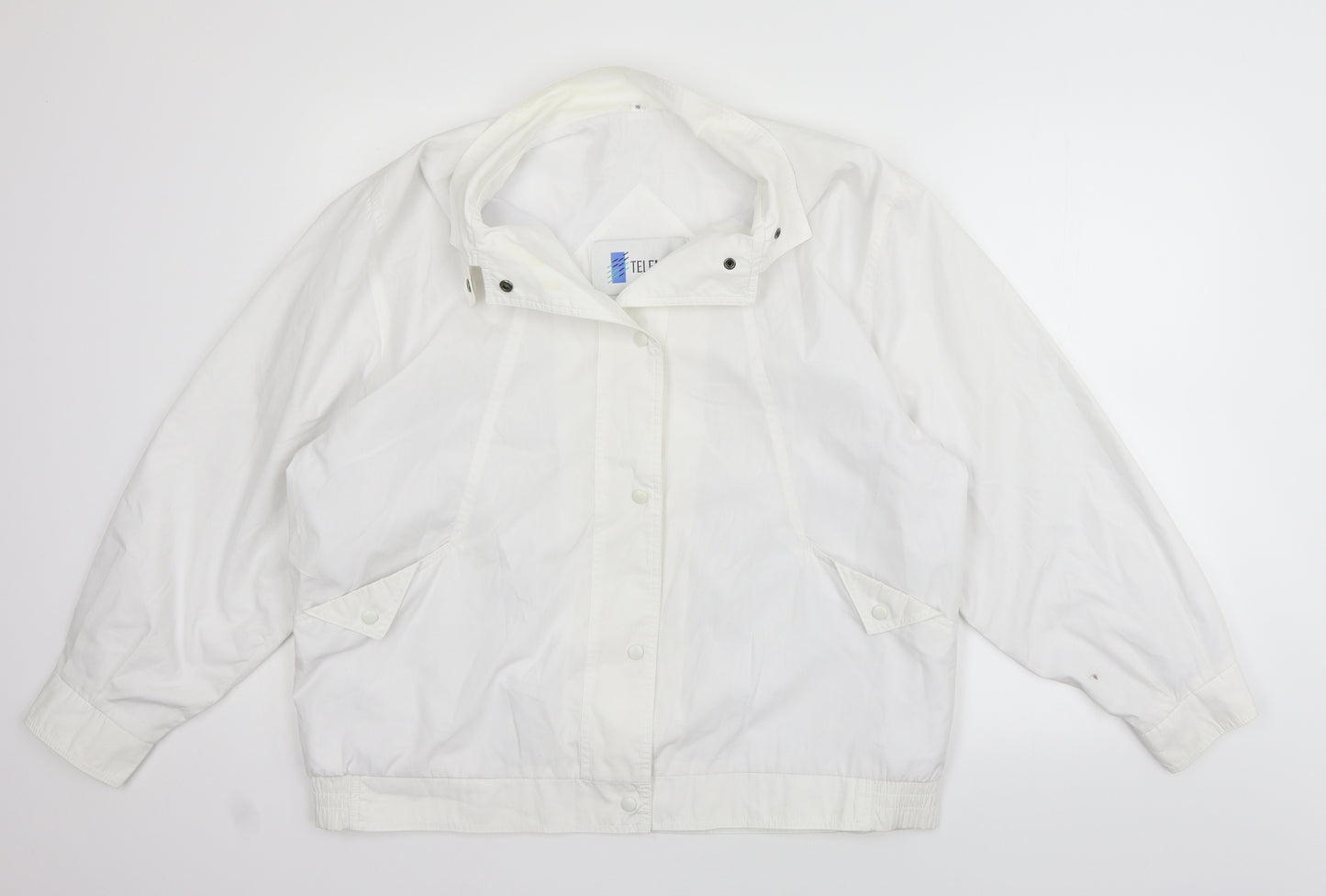 Telemac Womens White   Jacket Coat Size 16  - washable marks