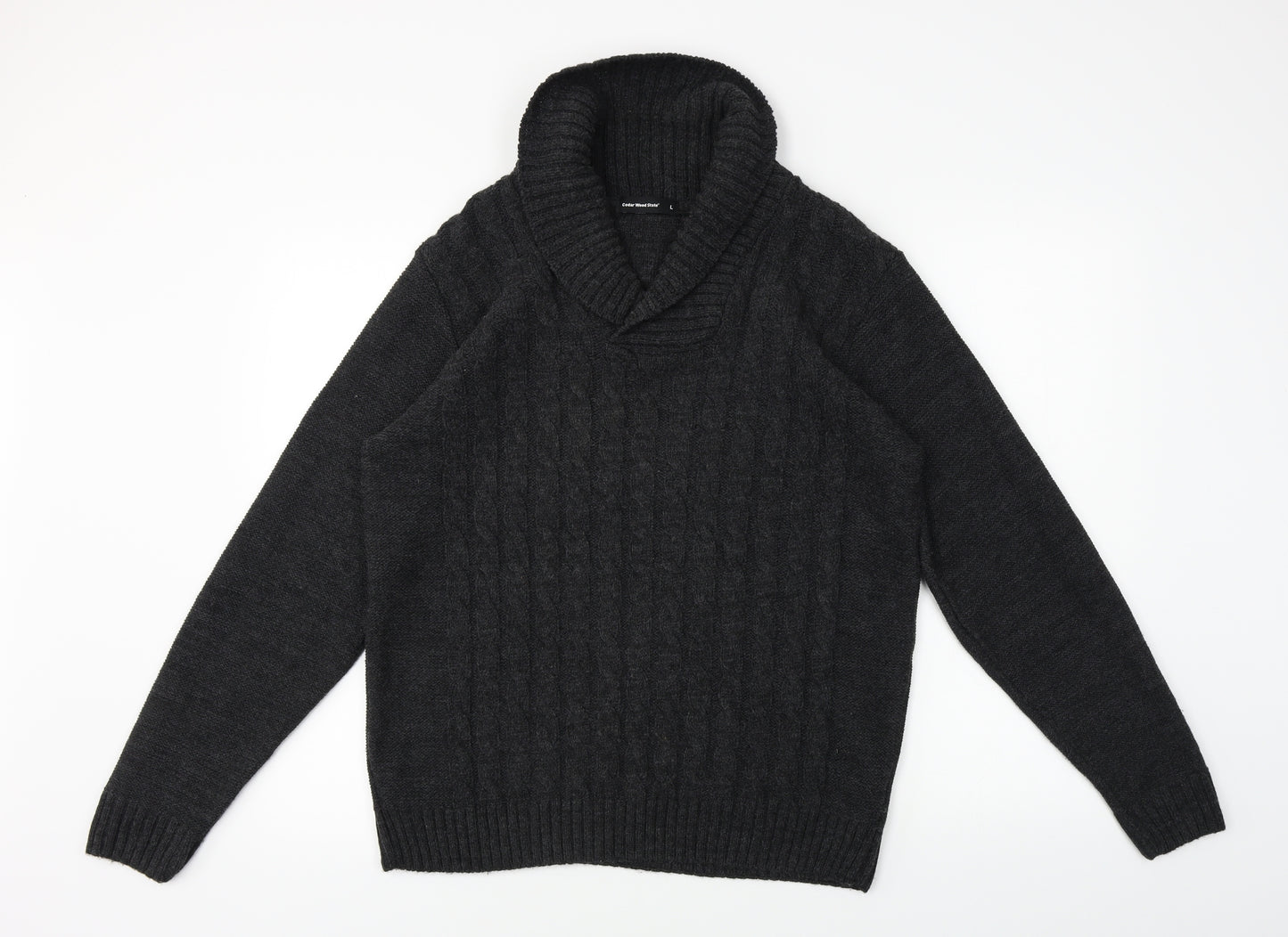 Cedar Wood State  Mens Black   Pullover Jumper Size L