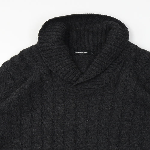 Cedar Wood State  Mens Black   Pullover Jumper Size L