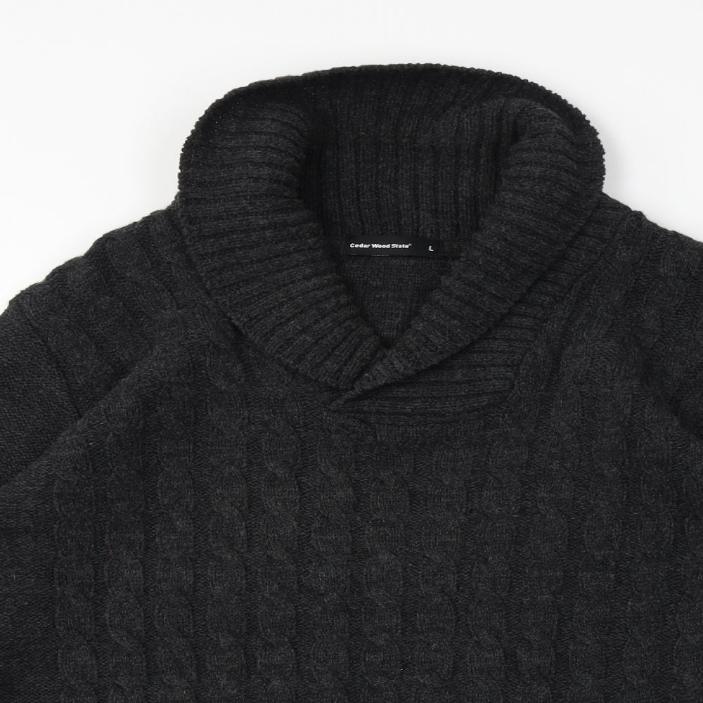 Cedar Wood State  Mens Black   Pullover Jumper Size L