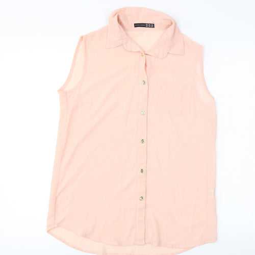 Atmosphere  Womens Pink   Basic Button-Up Size 10